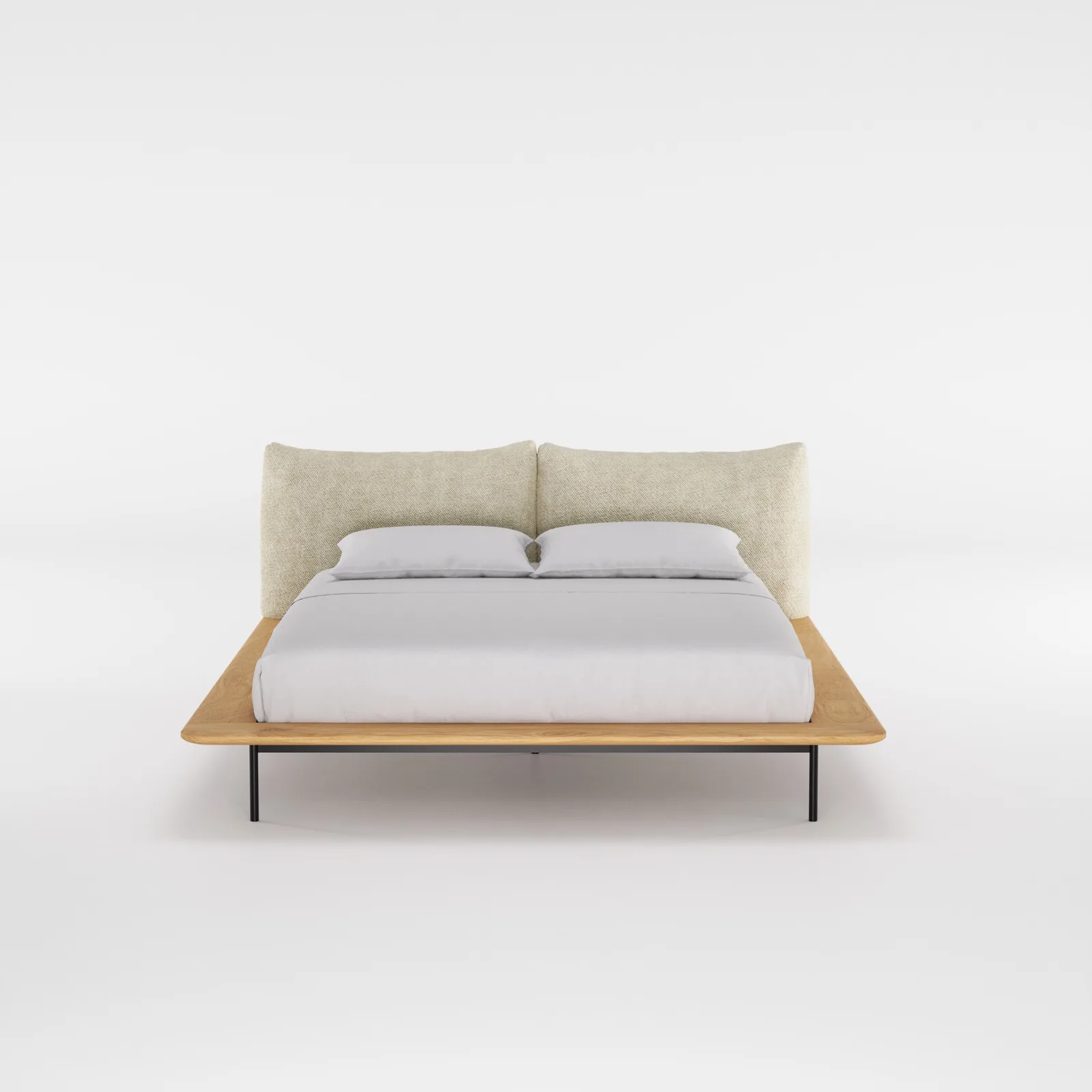 Bett Platform aus Eiche