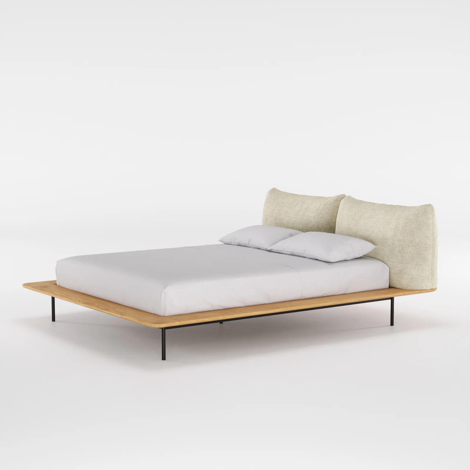 Bett Platform aus Eiche 2