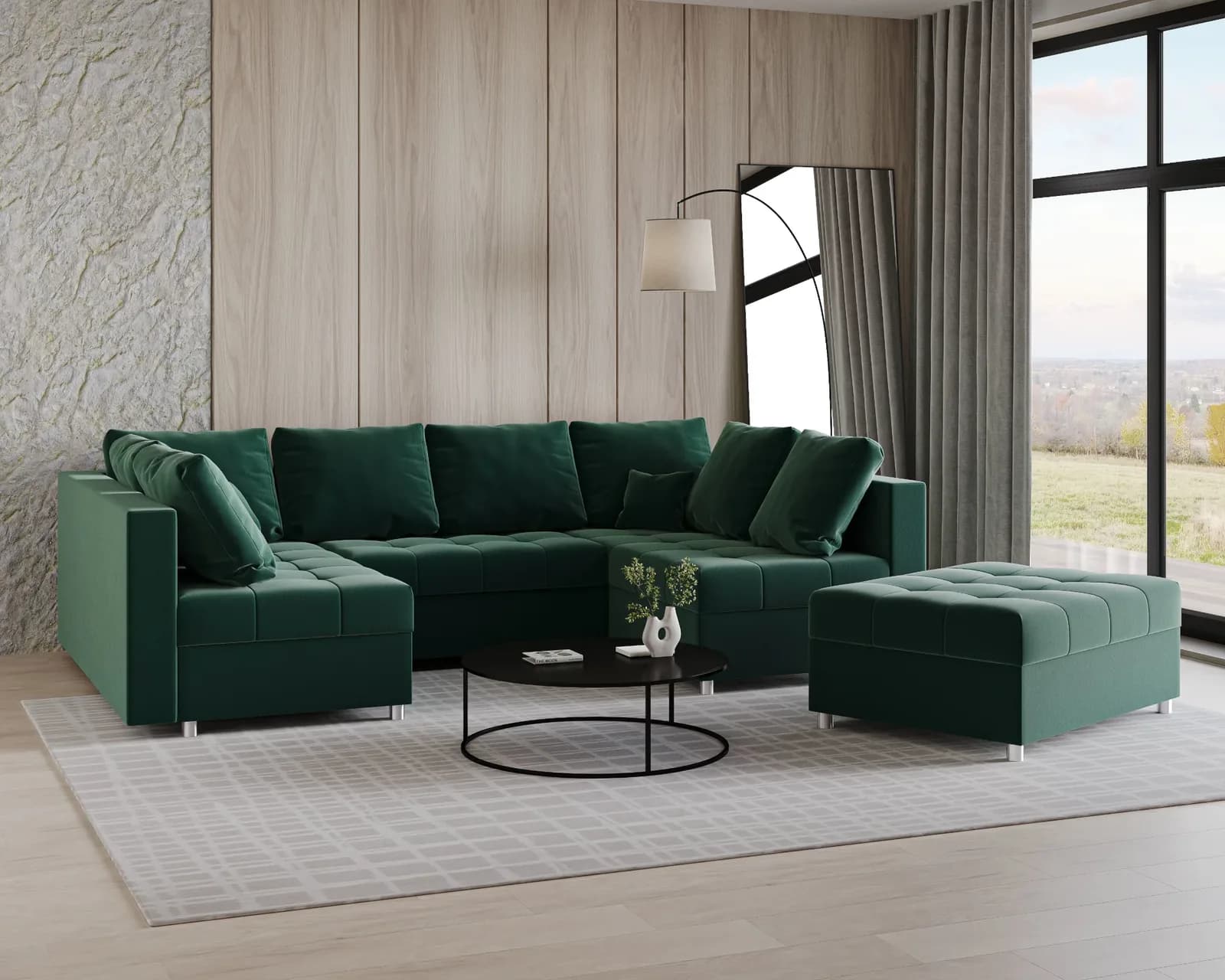 Prince Wohnlandschaft U-Form 5