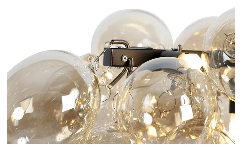 QAZQA Pendelleuchte Uvas, Gold, Glas 4
