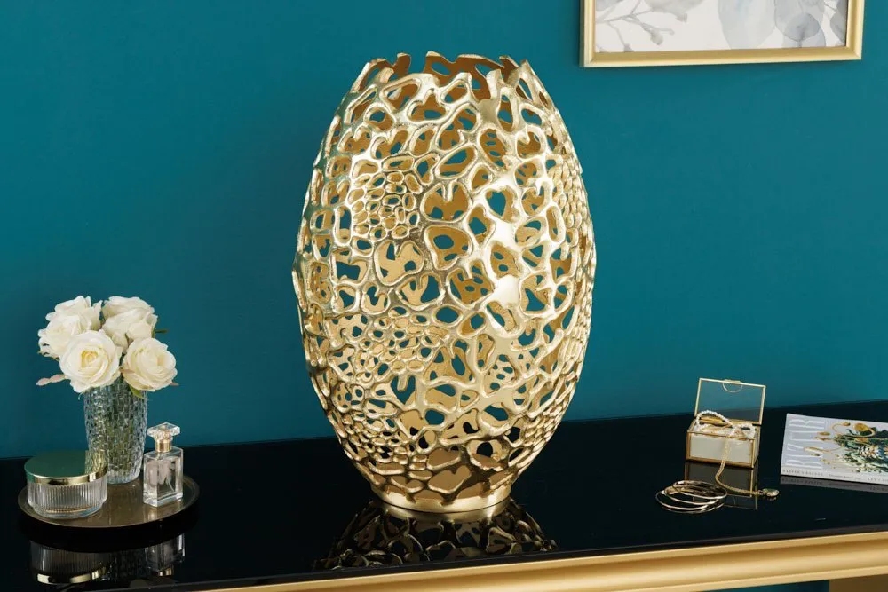 riess-ambiente Dekovase ABSTRACT LEAF, Gold, 50 cm 2