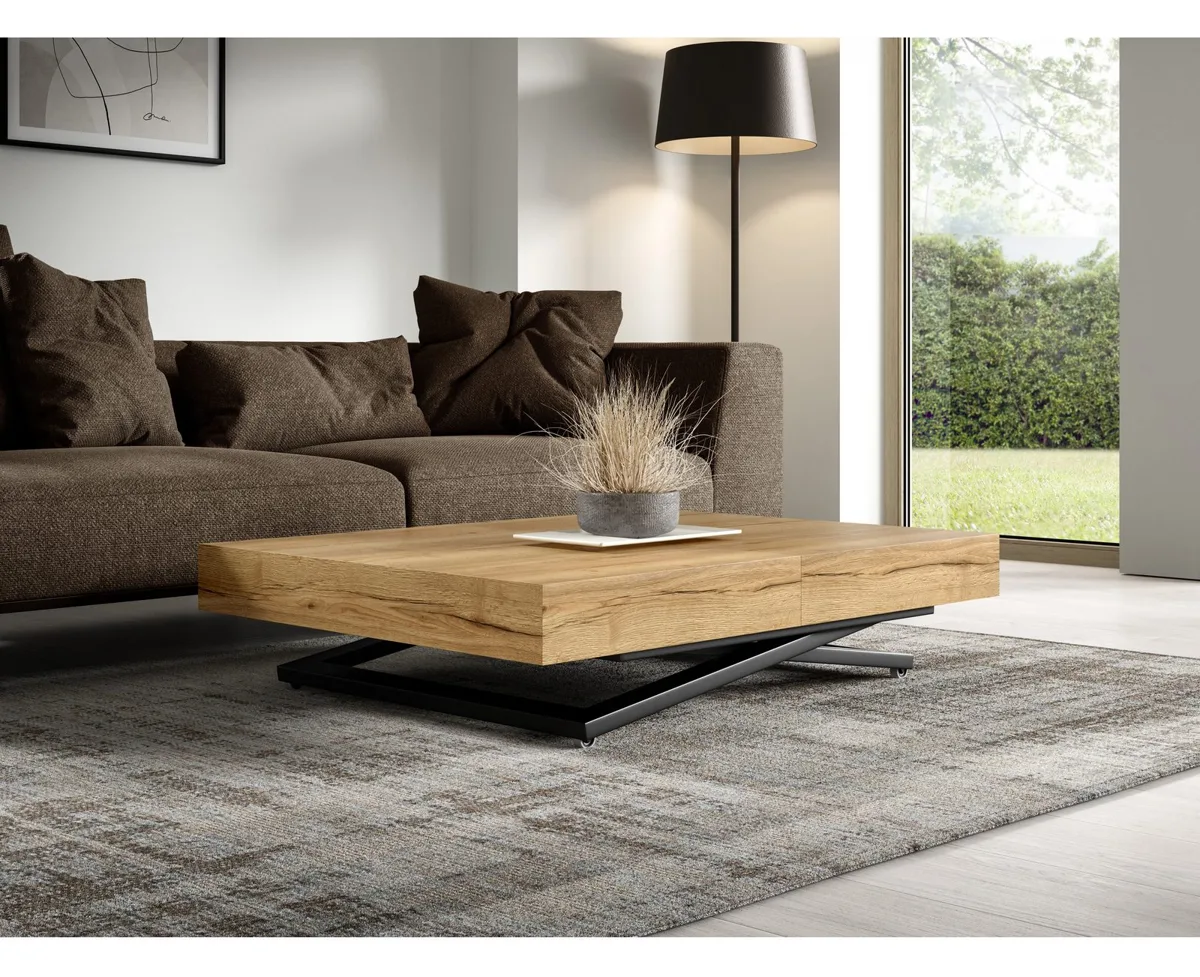 S-Style Möbel Elano Couchtisch, Halifax Eiche Dekor 2