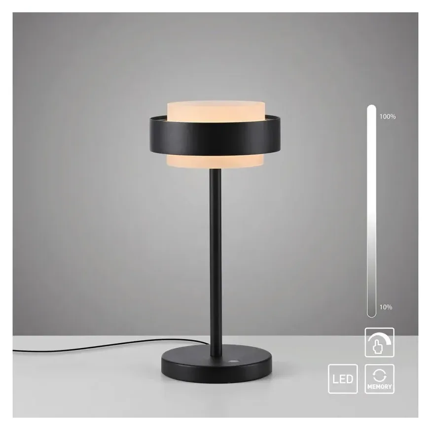 SCHÖNER WOHNEN-Kollektion LED Tischleuchte ELMO schwarz 4