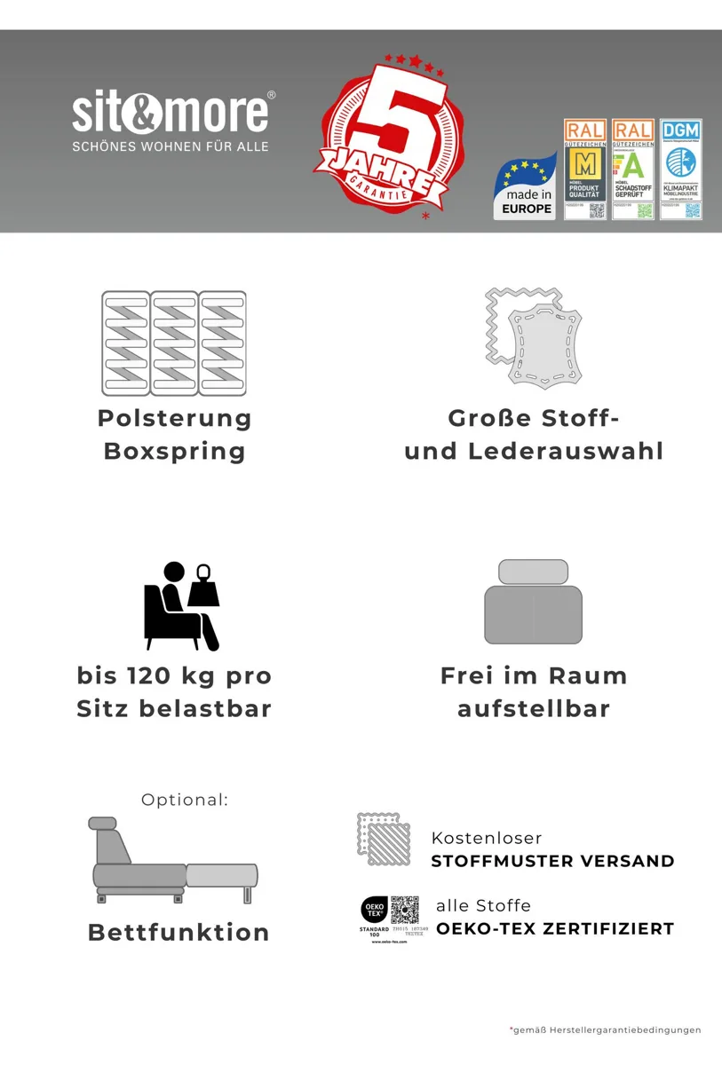 sit&more Sessel Ascara, schwarz 2