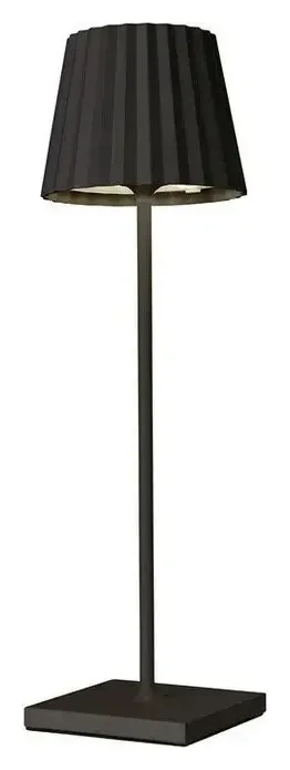 SOMPEX Akku-Tischleuchte Troll 2.0, Aluminium schwarz