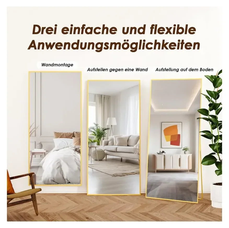 Vortisys Ganzkörperspiegel Teravin, Gold 2