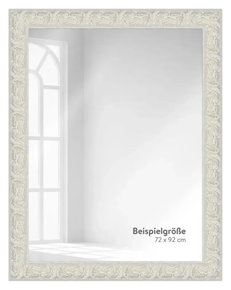 WANDStyle Wandspiegel E033 Massivholz weiß 4
