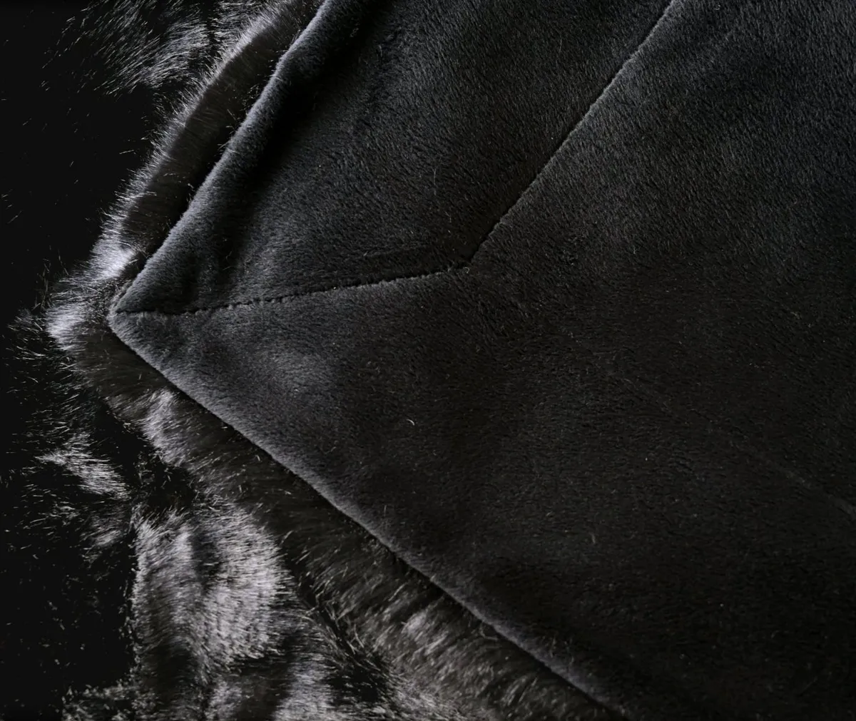 Wohnen und Accessoires Felldecke Zobel schwarz 4