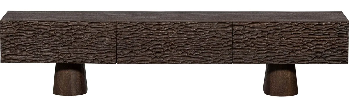 WOOOD Lowboard Crumble, Mangoholz, 180 cm